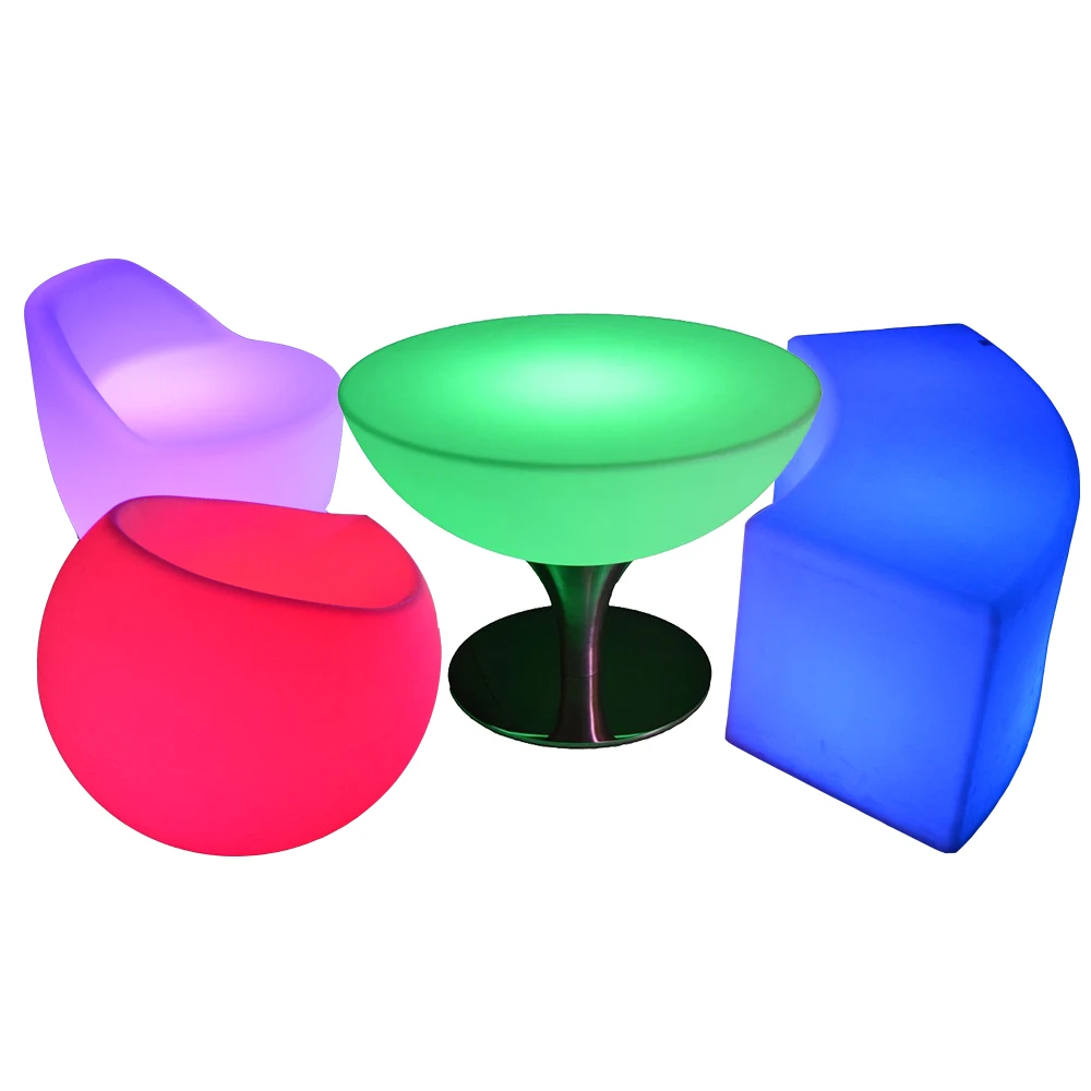 
garden patio nightclub led lights light up luminous LED CUBE chair seat for outdoor event party wedding 