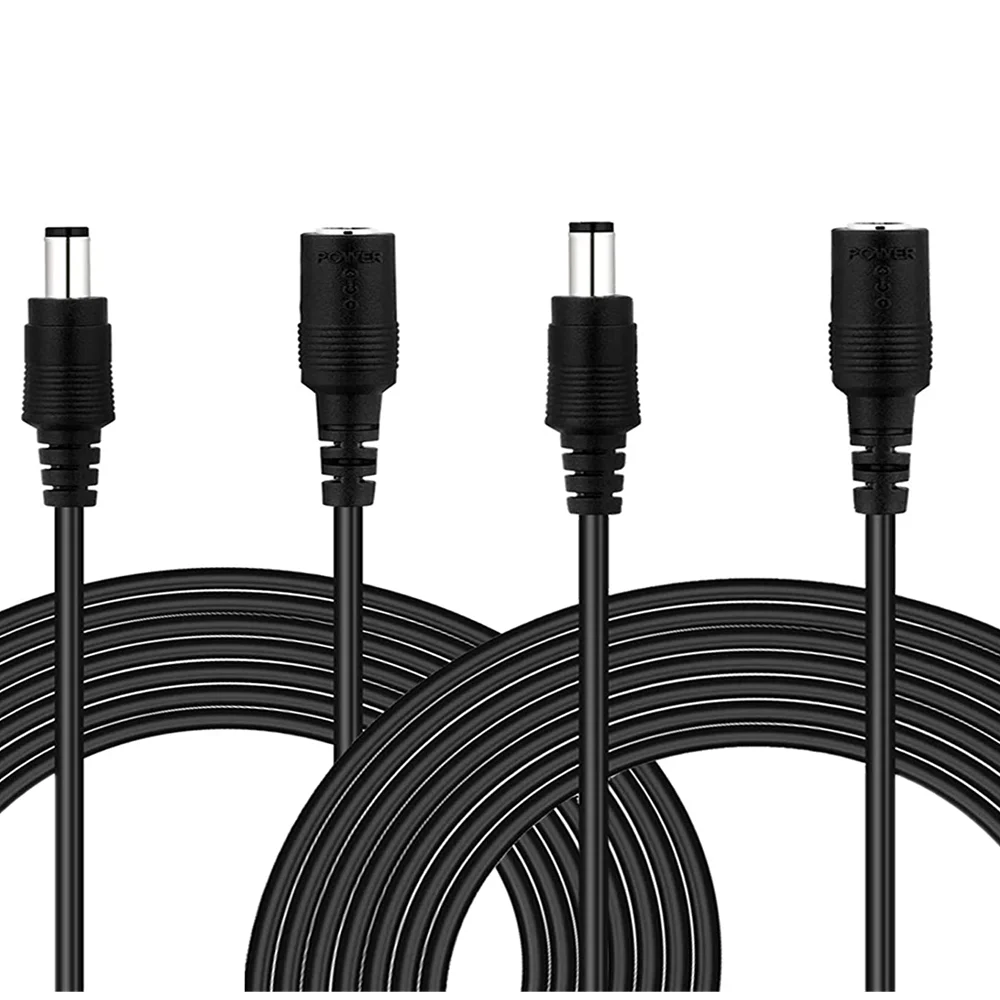 Штекер адаптера питания постоянного тока 5,5X2,1 мм 5,5X2,5 мм, электрический провод постоянного тока для камеры видеонаблюдения
