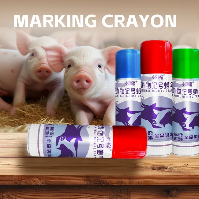 Durable Waterproof Plastic Pig Feeders Animal Marking Crayon New Condition Livestock Tagging Veterinary Crayon for Cattle