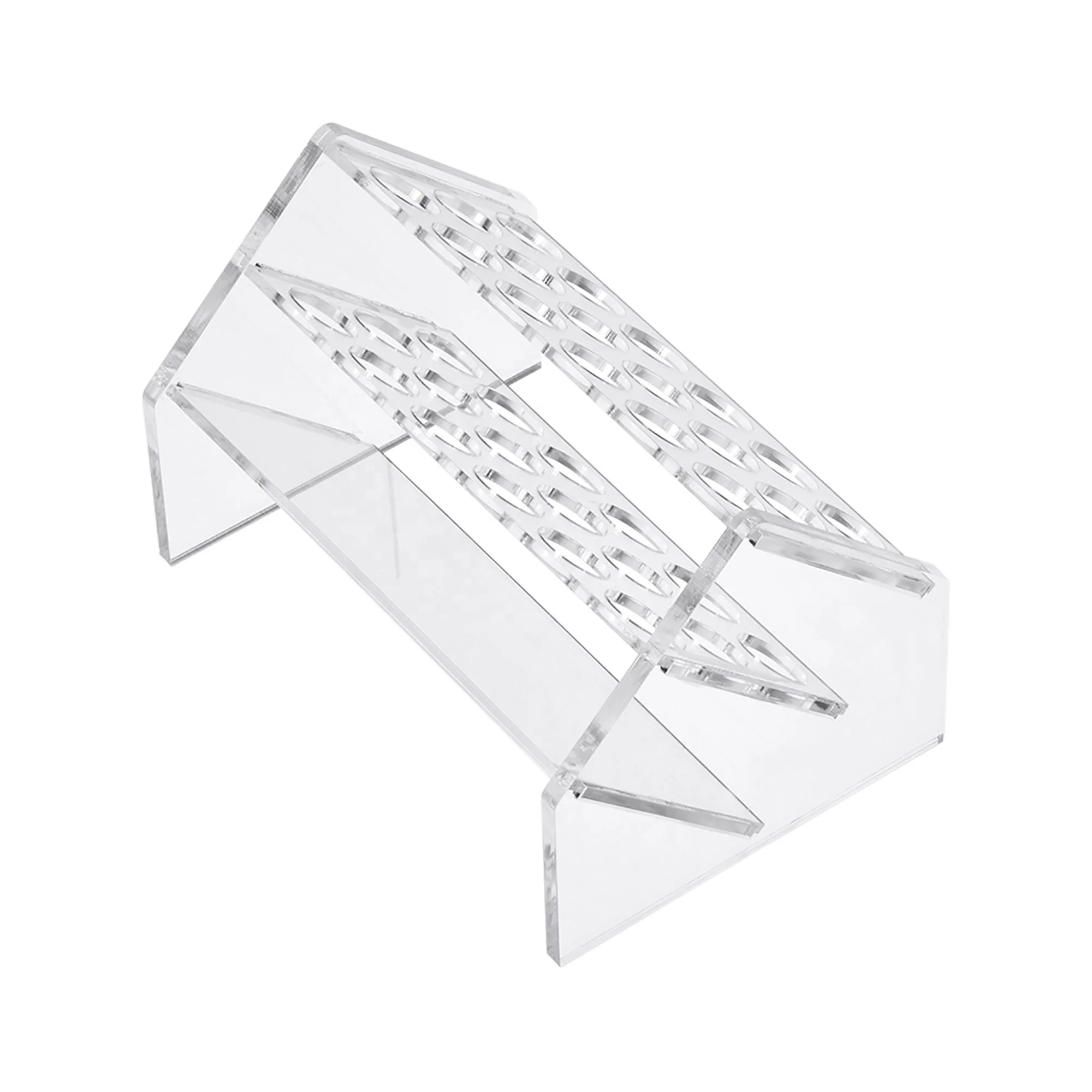 Clear Acrylic Slant Centrifuge Tubes Display Rack PMAA 10ml/15ml  lab Test Tube Holder Centrifuge Tubes Stand