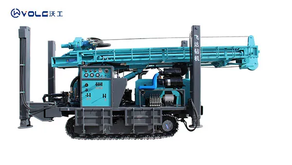 350m Depth Hydraulic Crawler Water Well Drill Rig with Diesel Engine 220V Rotary Gear Motor Core Usage for Drilling