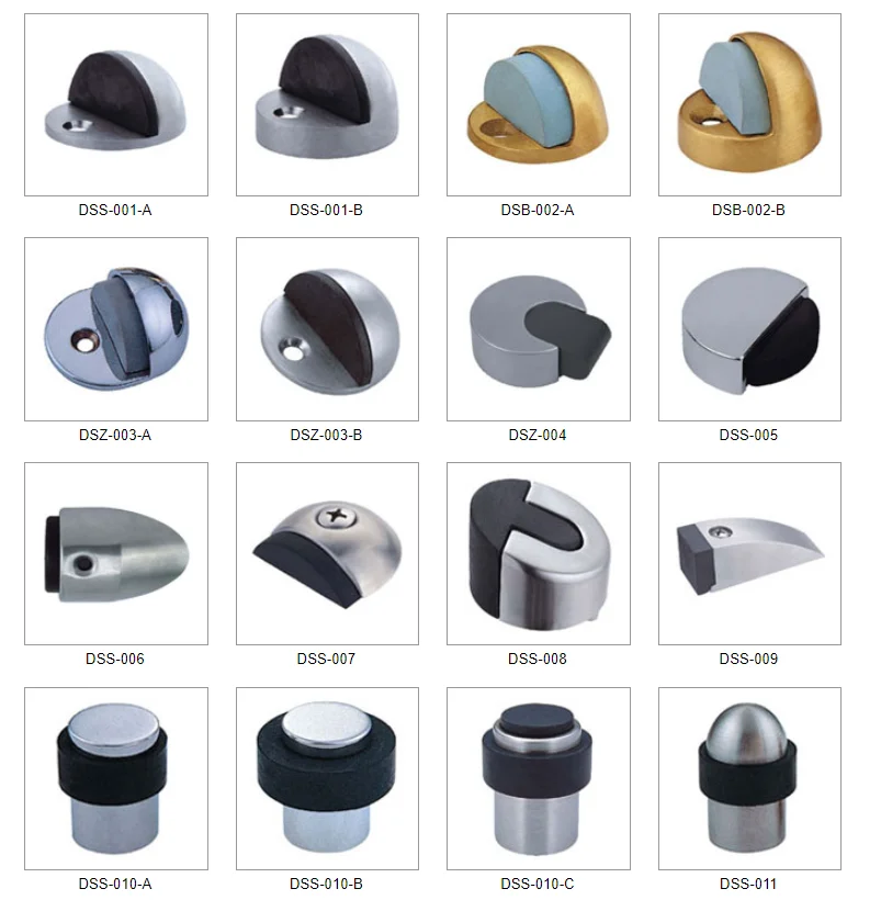 Home Office Magnetic Door Catch Stops Zinc Alloy Floor Suction Wooden Door Strong Magnet Door Stopper