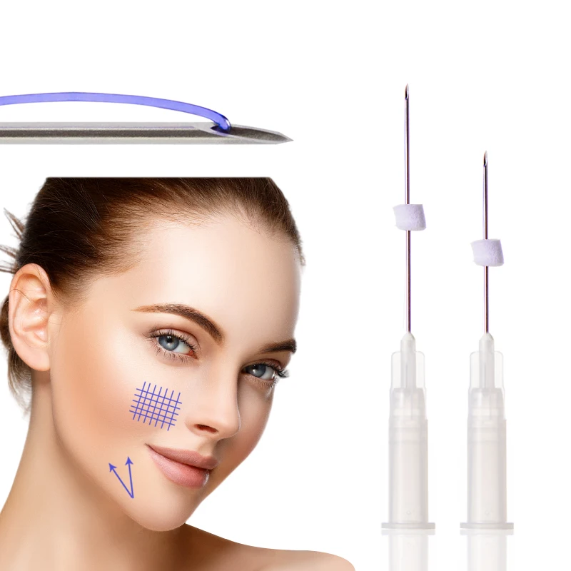 barbed suture line lift suture needle korea sharp needle silhouette soft mono fios de pdo hilos tensores thread face lift