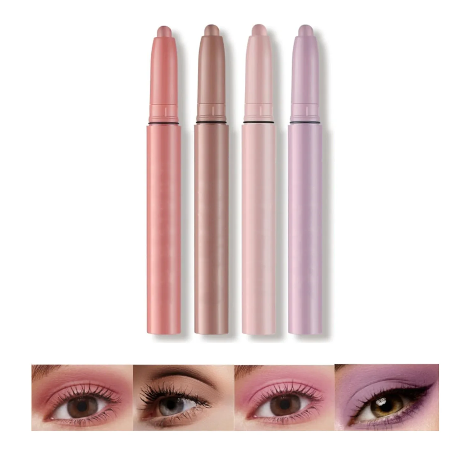 Custom Colors Makeup Cream Highlighter Eye Shadow Stick Eyeshadow Pencil Cosmetic Private Label Logo Glitter Eyeshadow Stick