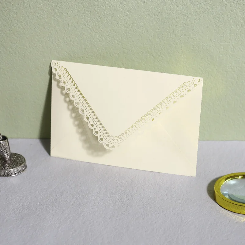 Classical White Black Kraft Blank Mini Paper Window Envelopes Wedding Invitation Envelope Gift Envelope