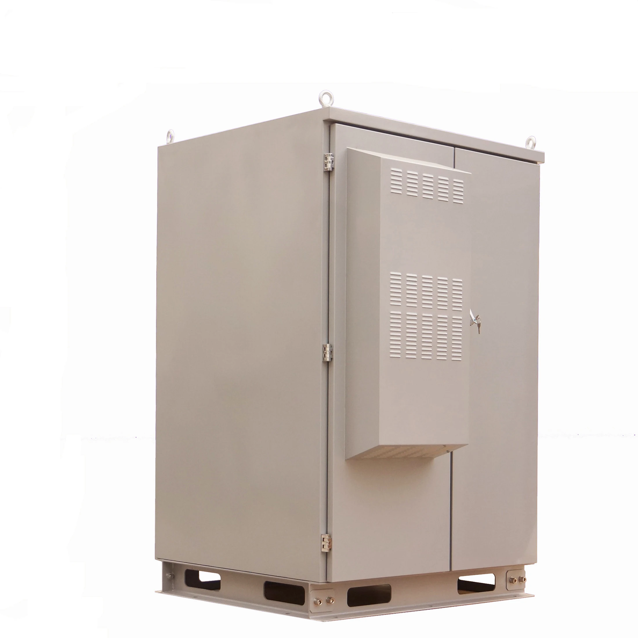 Outdoor battery cabinet 4 battery rack waterproof enclosure with heat exchanger SK-419