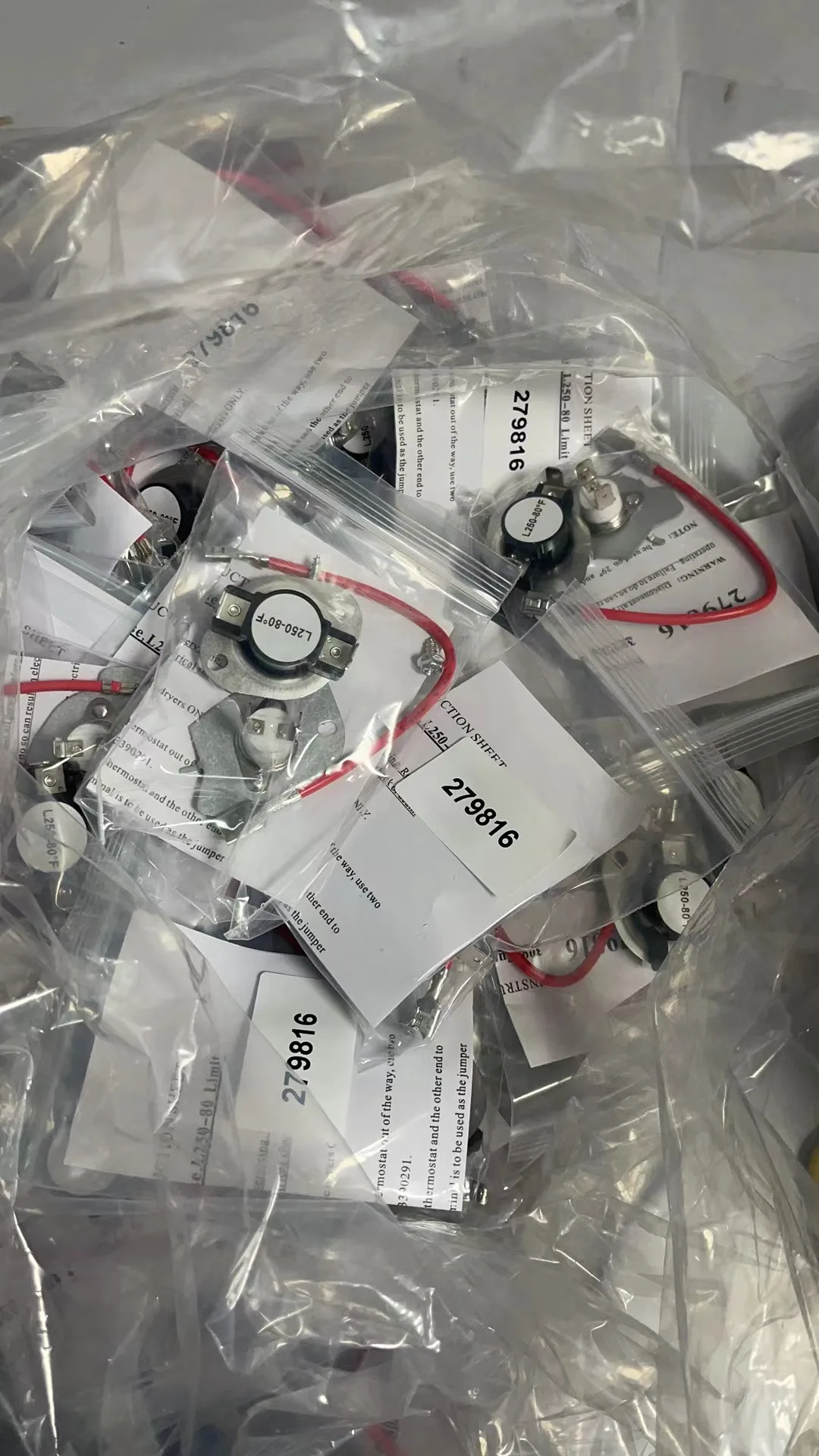 279816 Dryer Thermal Fuse & Thermostat Replacement Part Kit Replaces AP3094244 279816VP 3399848 3977393 PS334299 WED6200SW1