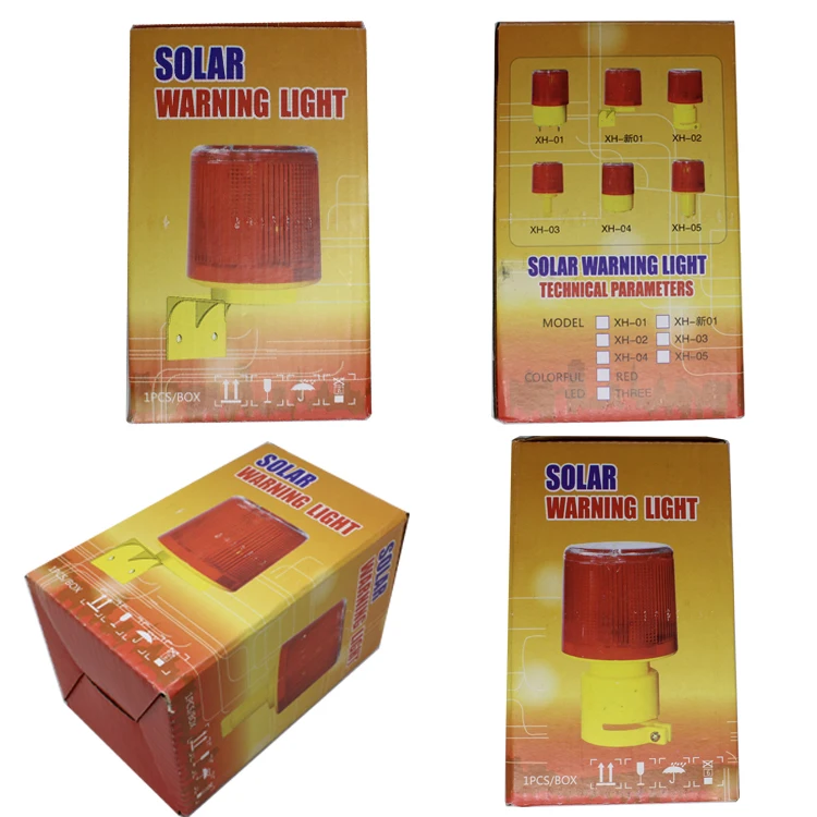 Светодиодный солнечный маячок средней интенсивности, строительная дорожная док-станция, морской беспроводной контроль света, мигающий