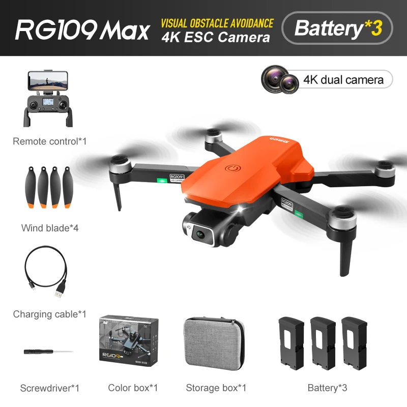 RG109MAX UAV OEM лазерный автоматический обход препятствий с камерой 4K HD профессиональный пульт дистанционного управления самолетом