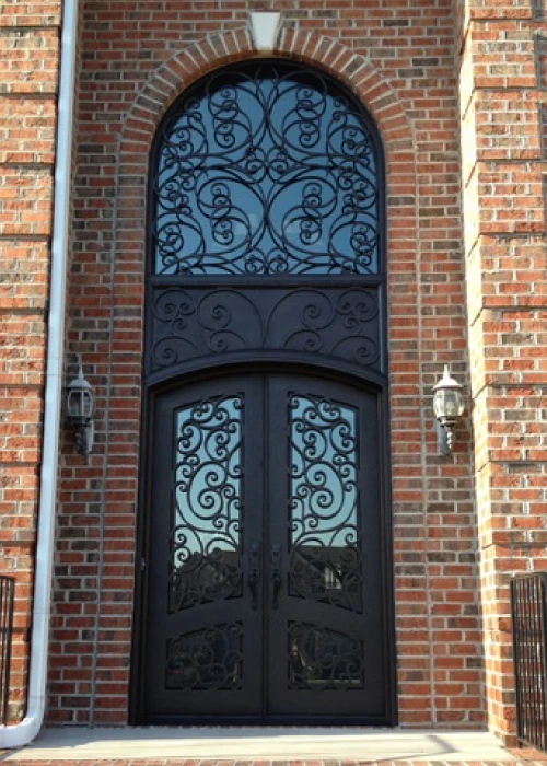 Factory Wholesale  Iron Door Front Door Iron Wrought Prices  Iron Door