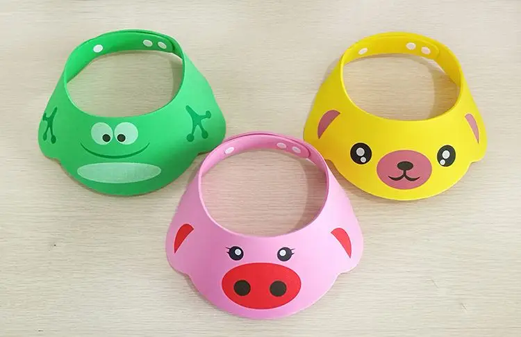 Toddler Kids Wash Hair Shield Direct Visor Caps Shampoo Bathing Shower Cap For Children Baby Care Sweet Lovely Baby Hats