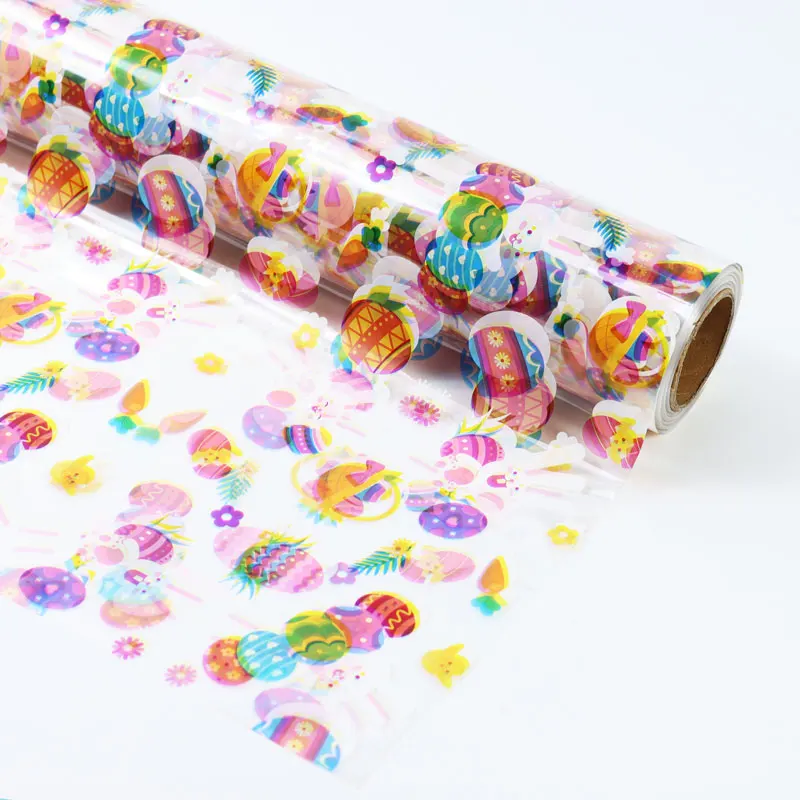 Plastic Cellophane with Patterns Waterproof Printed Cellophane Roll