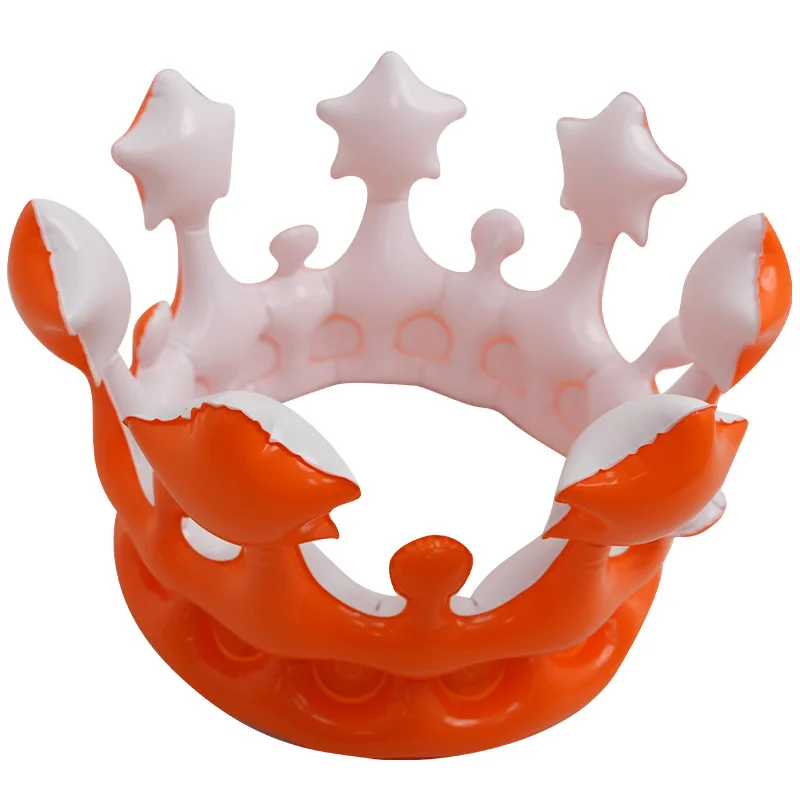 Factory Price Birthday Party Decoration Crown Toy Inflatable Princess Crown Decoration Inflatable Crown