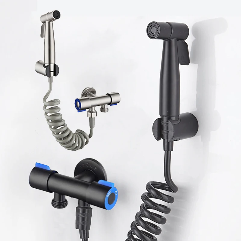 SAKEMI 304 Stainless Steel Hand portable high quality hand held bidetsprayer shattaf for toilet