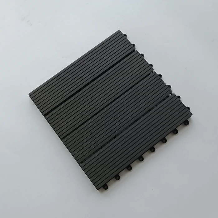 Waterproof DIY Wood Composite Floor Interlocking Plastic Outdoor Decking Tiles luxury vinyl
