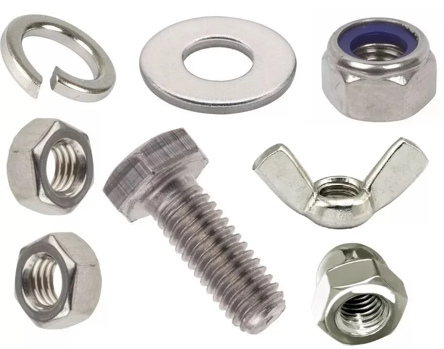 Fast Delivery Self-Tapping Screws Machine Stainless Steel Titanium Hex Standard and Nuts