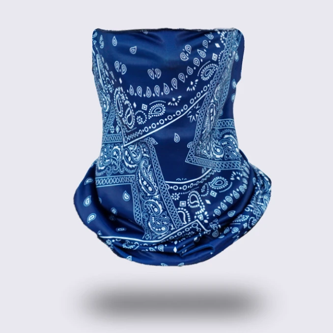 Wholesale Silk Cooling Breathable Neck Gaiter Bandana Cool Custom Face Mask For Man Seamless Neck Gaiter