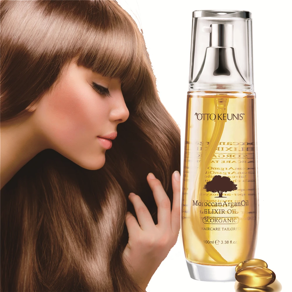 OEM Private Label Organic Strenthening Repair hair treatment Extract Argan oil Hair Oil