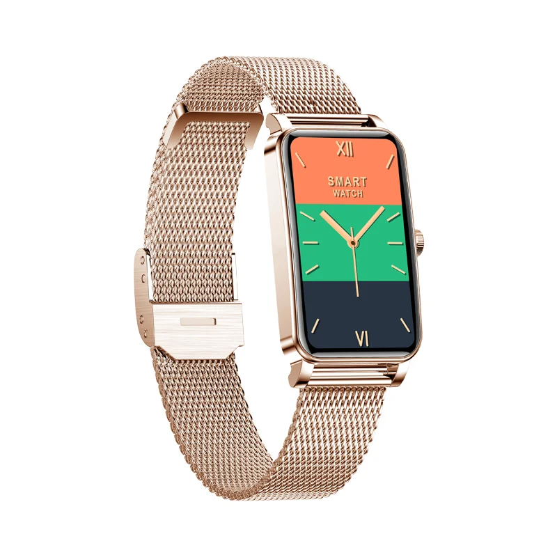 1.45 Inch Rectangle ZX19 Smart Watch Women with Heart Rate Blood Pressure Oxygen Menstrual Period Smart Bracelet Fitness Band