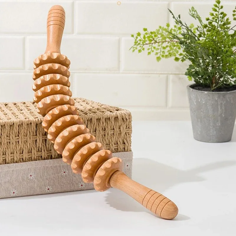 Wood Back Massage Tool  Anti Cellulite Lymphatic Drainage Tool Wood Therapy Tool Wood Massage for Body Pain Release