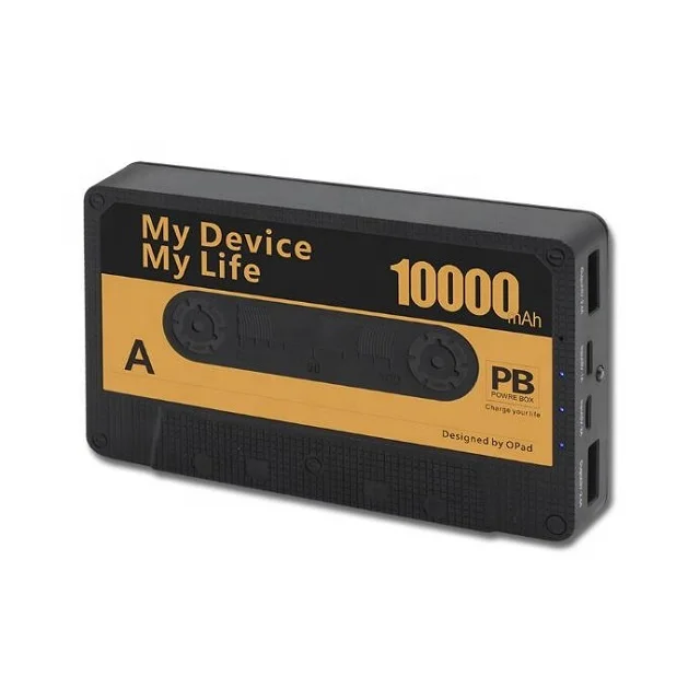Popular hot sale Magnetic tape shape power bank, personalized design 10000mAh 2USB ports for mobile phone