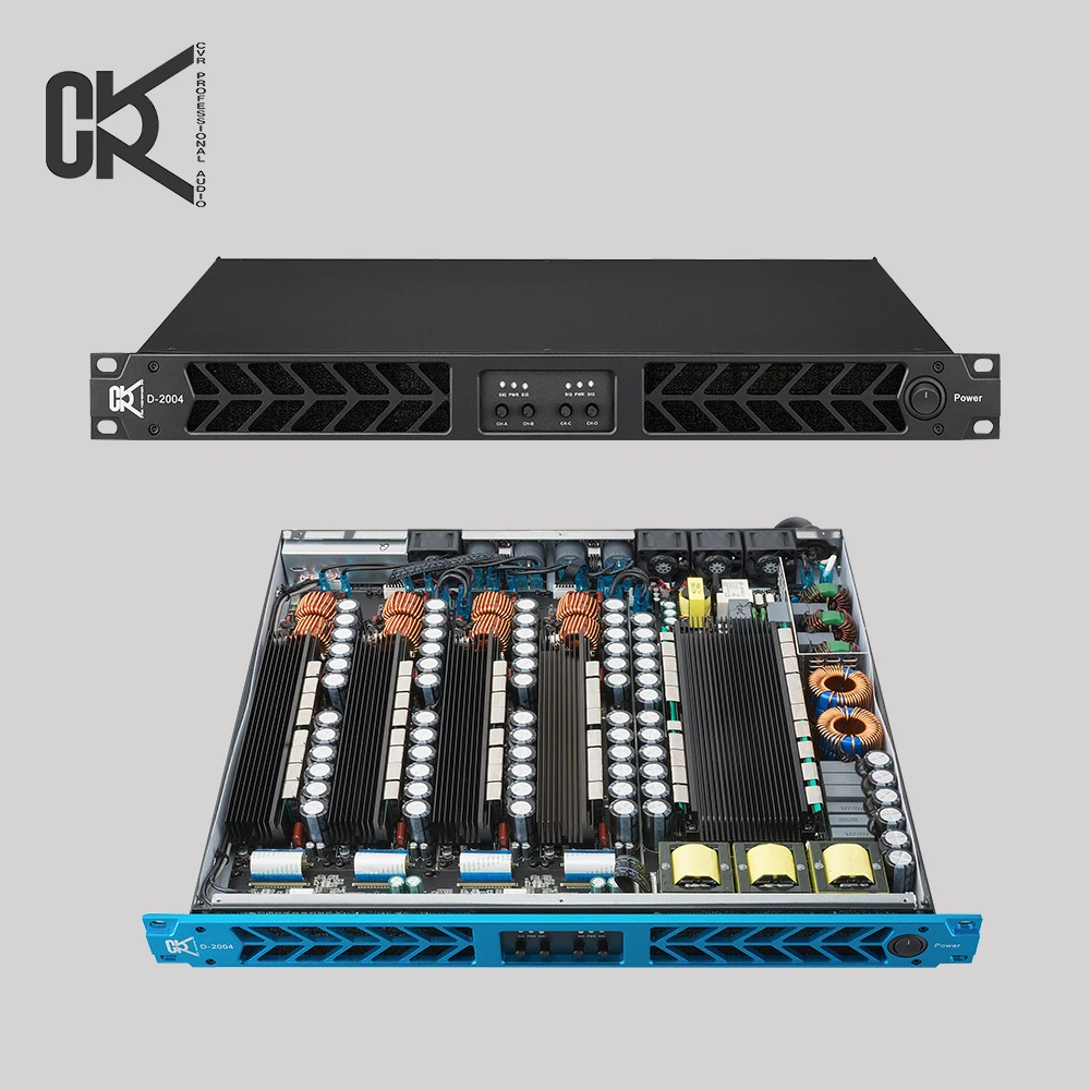 ЦВР класса D 1 U 2000 ватт x 4-канальный усилитель