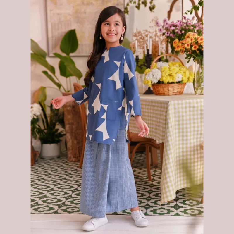SIPO OEM оптом Малайзия дети Kurung мусульманский шифон Baju детская одежда современные