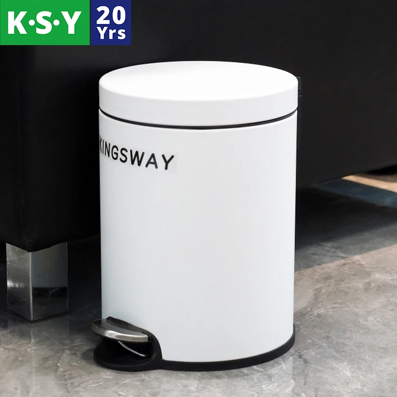 6l New Arrival Stainless Steel Trash Can Soft Closed Recycle Pedal Waste Bin 6/12/20/30l Waste Bin Stainless Steel Trash Can
