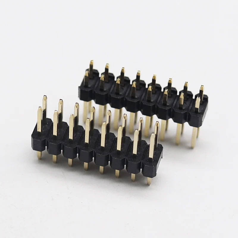 High quality connector 2.54mm single row solderless pin header idc 180 degree pin header connector Male Pin Header Connector