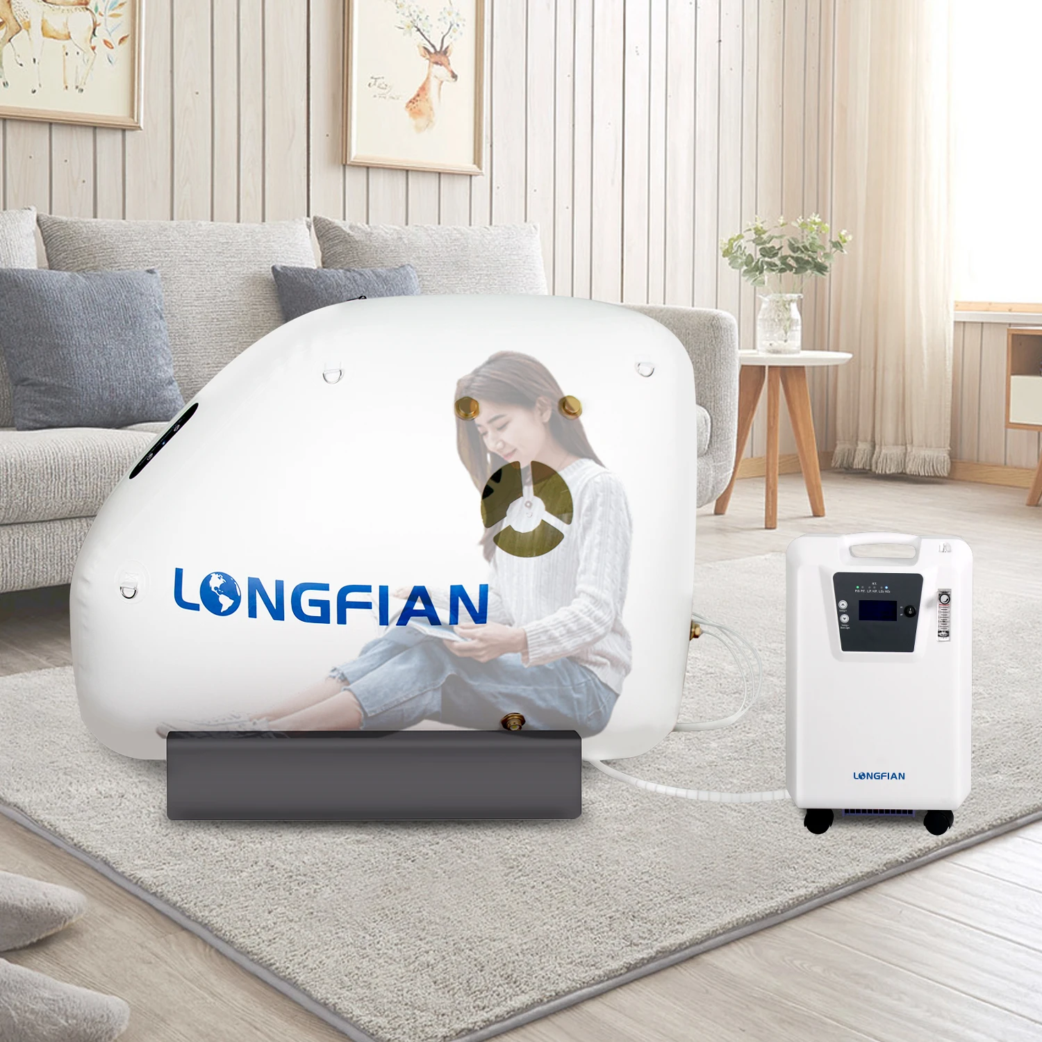 2 In 1 Oxygen Air Chamber Medical Hyperbaric Oxygen Chamber Hbot High-Pressure Oxygen Chamber