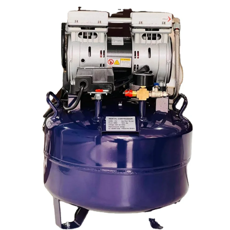 Portable Pigh Pressure Low Noise Oil Free Piston Type Aire Compressor for Dental Mini air Compressor Offer OEM ODM