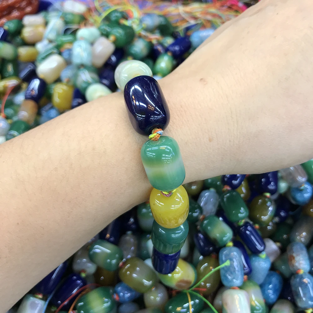 Hot sell factory price natural agate beads gemstone  for necklace bracelet jewelry  making