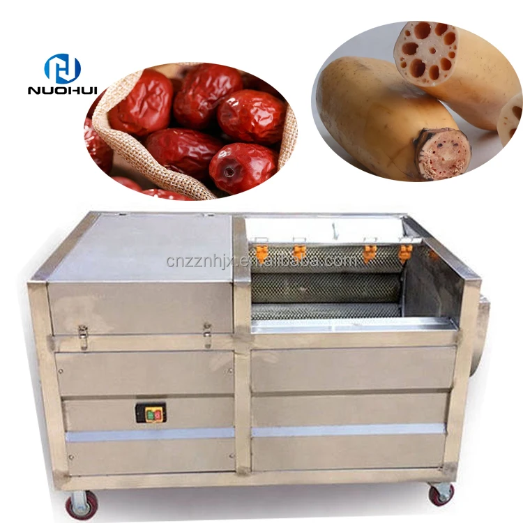 Industrial Malanga Brush Washing And Peeling Machine Taro Peeler Sweet Potato Cleaning And Peeling Machine