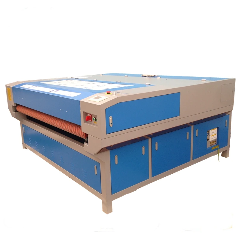 Supercnc textile parachute nylon fabric with camera 130W 150W 180W double head 1810 Co2 Laser Fabric Cutting Machine