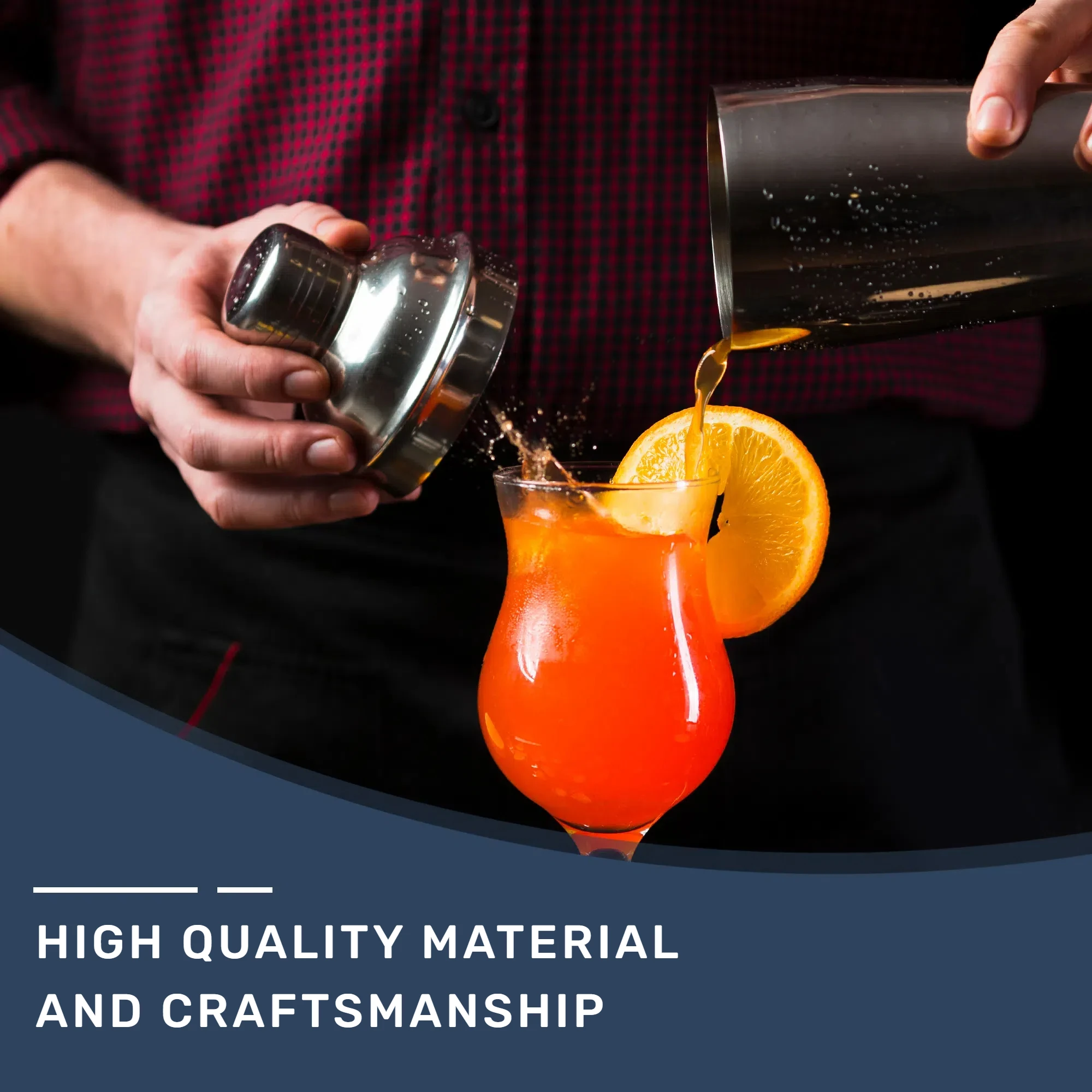 Hot sale shaker set 25oz Bar Accessories 12 pieces  Bar Tools 750ml Bar Tools stainless steel Bartender Set Kit