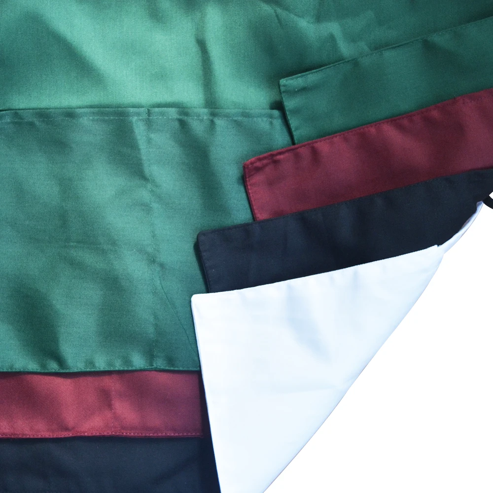  Fashion customize cotton bust apron waist of high grade with two pocket design for barber or coffee