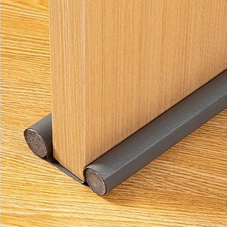 37 inch Leather foldable Flexible Door Bottom Sealing Strip Guard Sealer foam door draft stoppers for bottom of door
