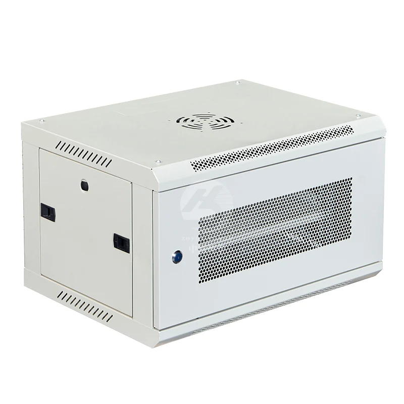 2u 4u 6u 9u 12u wall mount data server rack cabinet with 1x6 way pdu