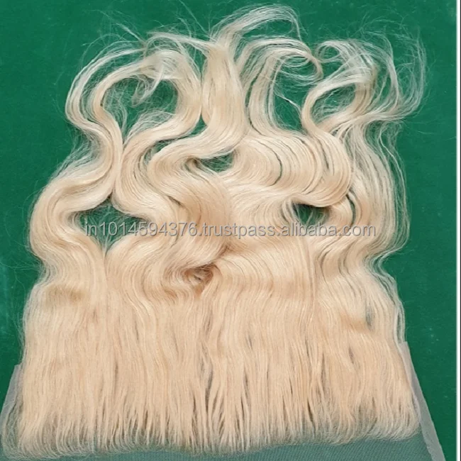  Светлый 613 HD прозрачный кружевной фронтальный с оригинальными индийскими человеческими волосами REMY!