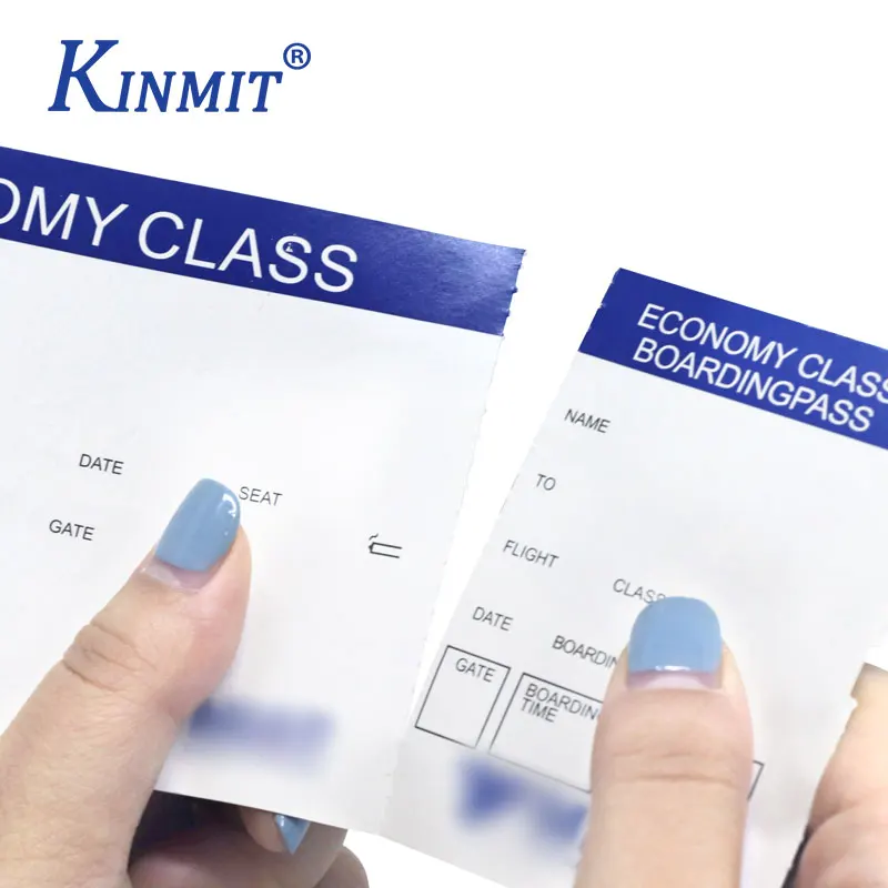 Kinmit, высокое качество, индивидуальные термостойкие бумажные бирки для багажа, бирки для багажа