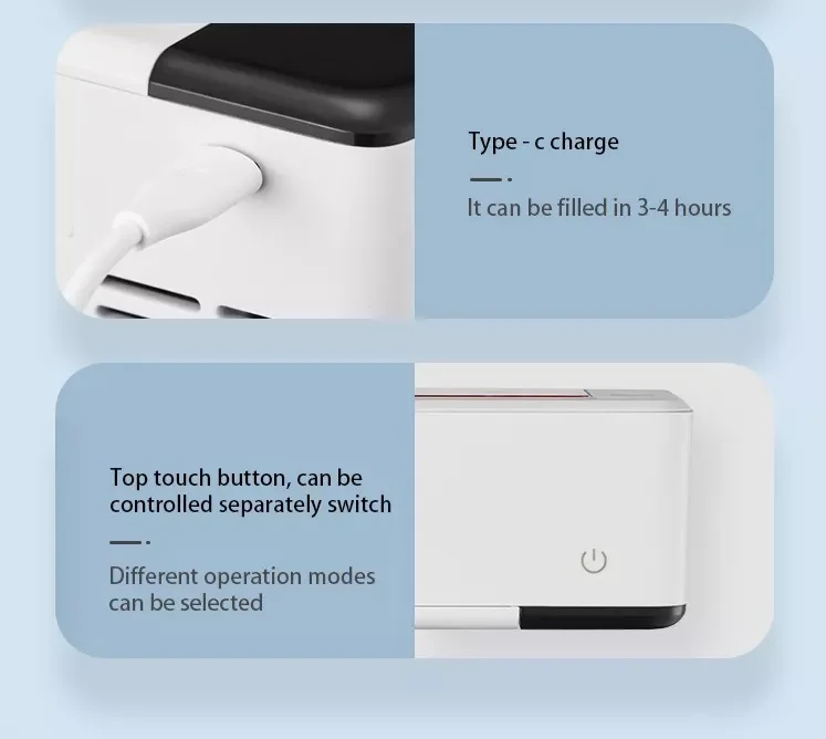 Built-in turbo Fan Dry And Uv Sterilization Toothbrush Holder UV light disinfection box with big screen digital display