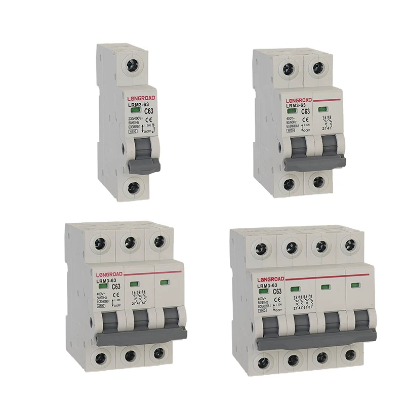 Low Voltage 2 Pole 3 Pole Mcb 10 Amp 63 Amp MCB Automatic miniature circuit breaker