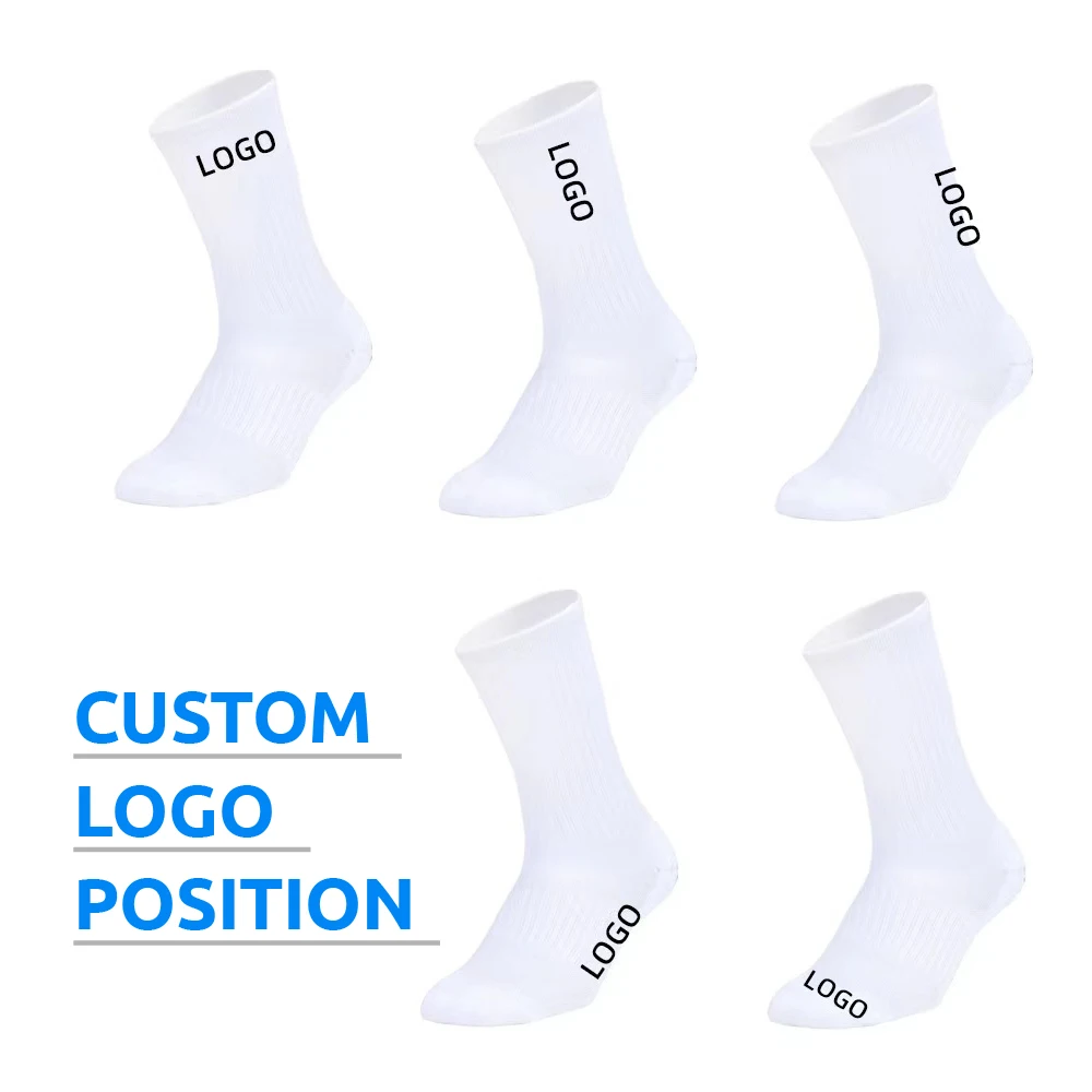 Free Sample Blank Custom LOGO Print Thick Breathable Cotton Mens Sport Causal Socks