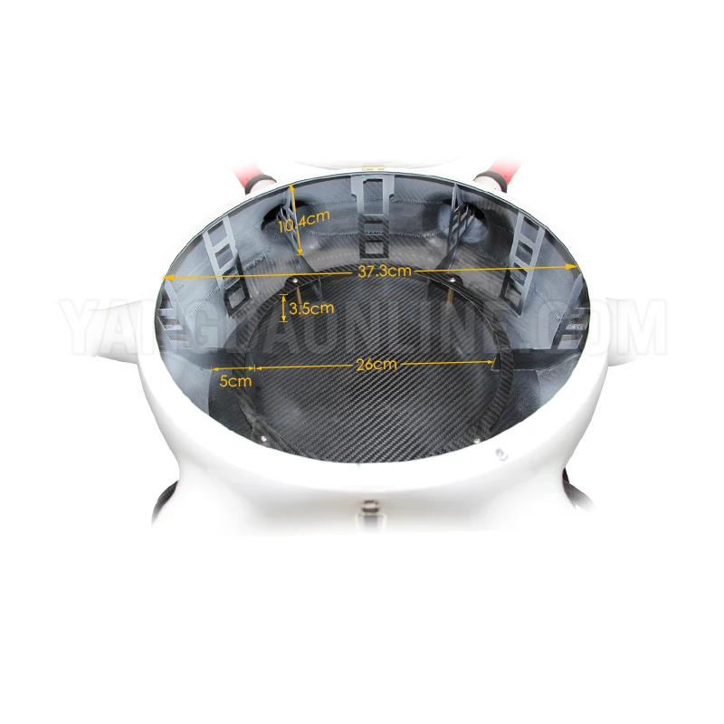Long Range hexacopter heavy lift drone frame with big fuselage uav for delivery with battery or gas power