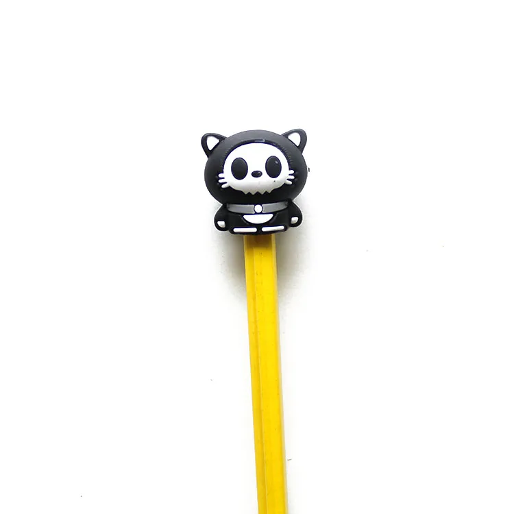 Customized personalized custom design multicolor pencil with cartoon eraser topper