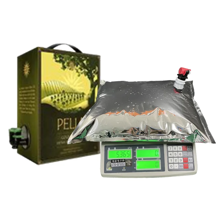 RTS 2L 3L 5L 10L aluminum foil BIB bag wine bladders bag in box wine bib bag in box with vitop