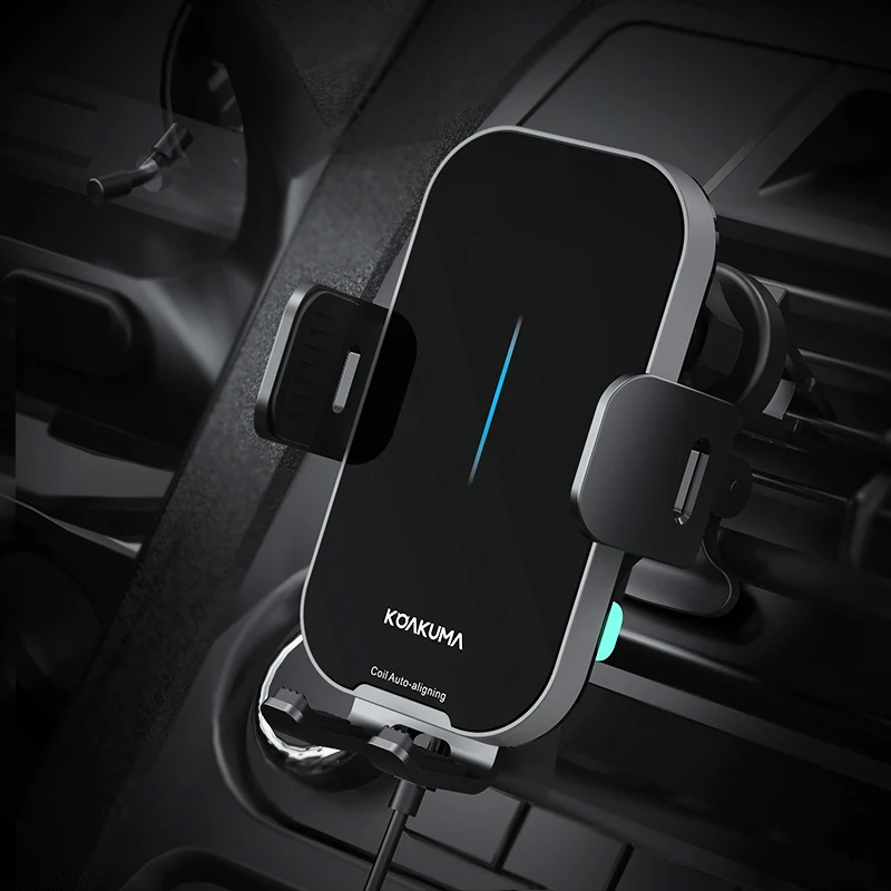 Лидер продаж Amazon 2023, двойной двигатель, автоматическое выравнивание, Зажимная присоска, держатель для телефона на приборную панель, вентиляционное отверстие, автомобильное крепление