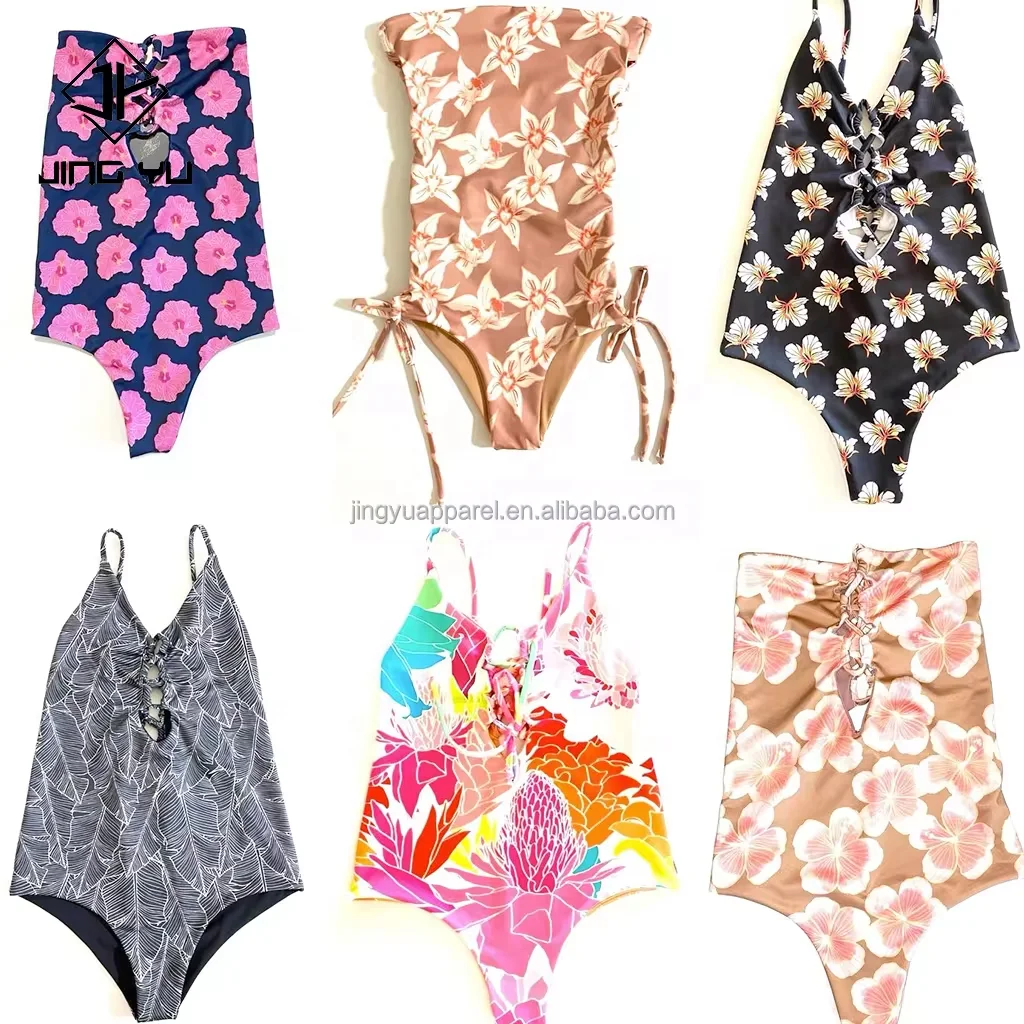 2024 New Custom Private Label Custom Bikini Printed Swim Suits Bikini Set Hawaiian Bathing Suits For Women