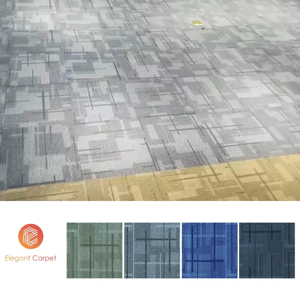 china manufacturer pattern bitumen backed removable heavy polypropylene commercial carpet tile