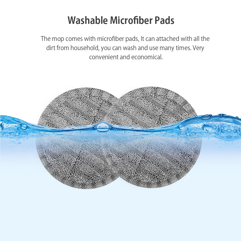 Water Spraying LED Lighting Waxing and Polishing Multi-function Cordless Electric Cleaning Floor Spray Mop With Electrolysis